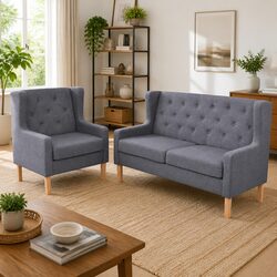 Practical 2-Piece Sofa Set for Cozy Spaces