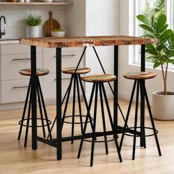 Practical 5-Piece Bar Set for Dining Areas