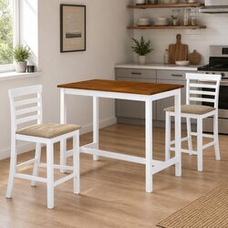 Practical 3-Piece Bar Table and Stool Set for Home Use