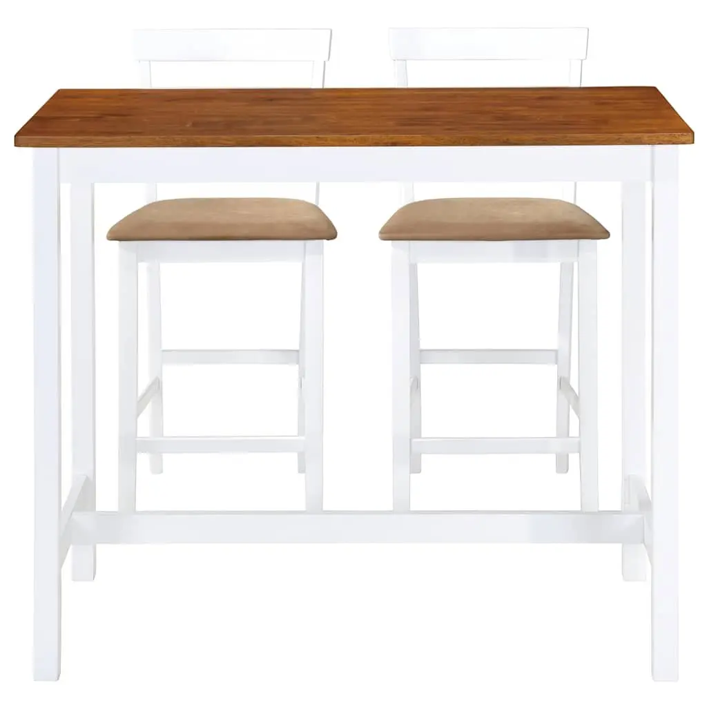 3-Piece Bar Table and Stool Set for Home Use