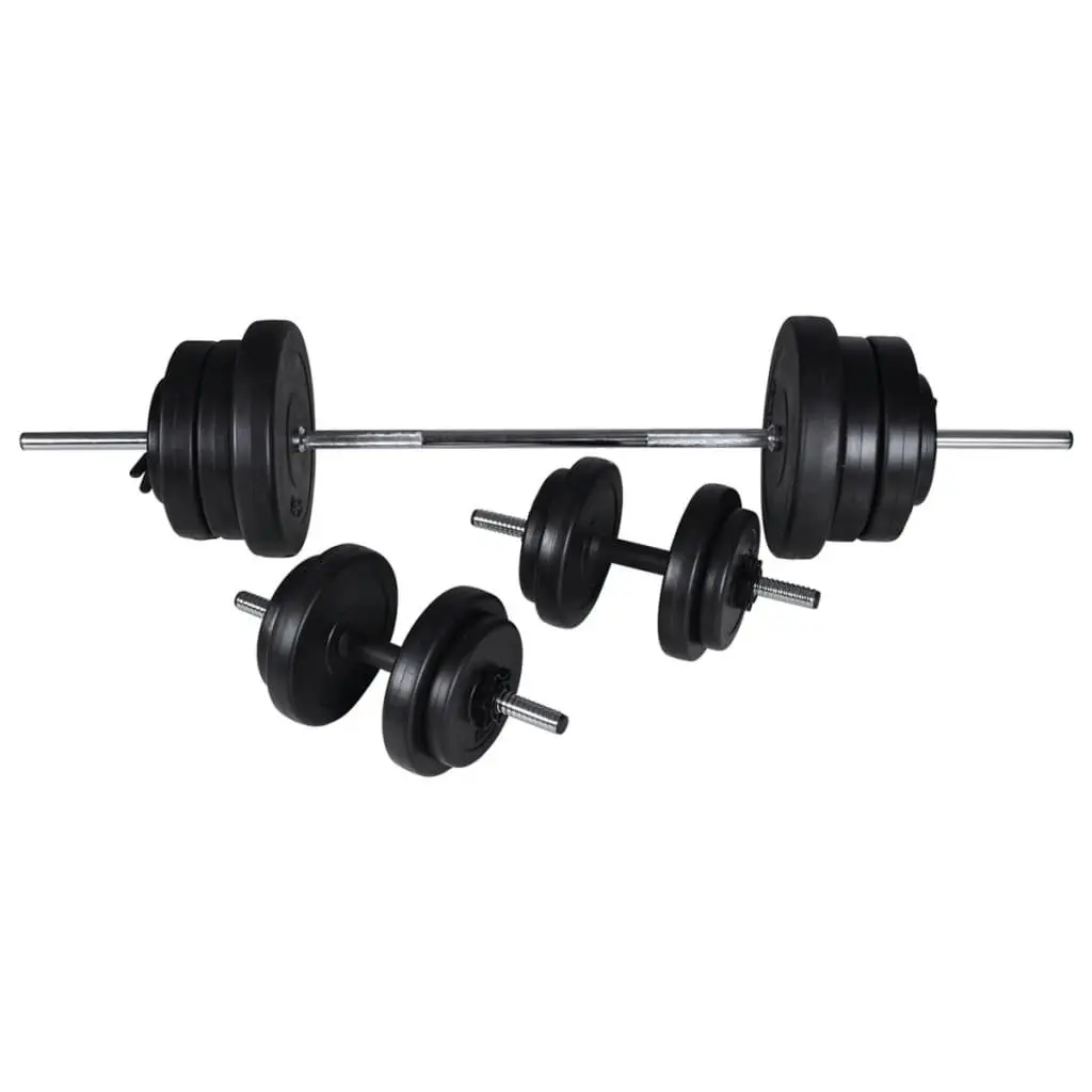 Workout Bench Adjustable Backrest Steel 60.5kg Black