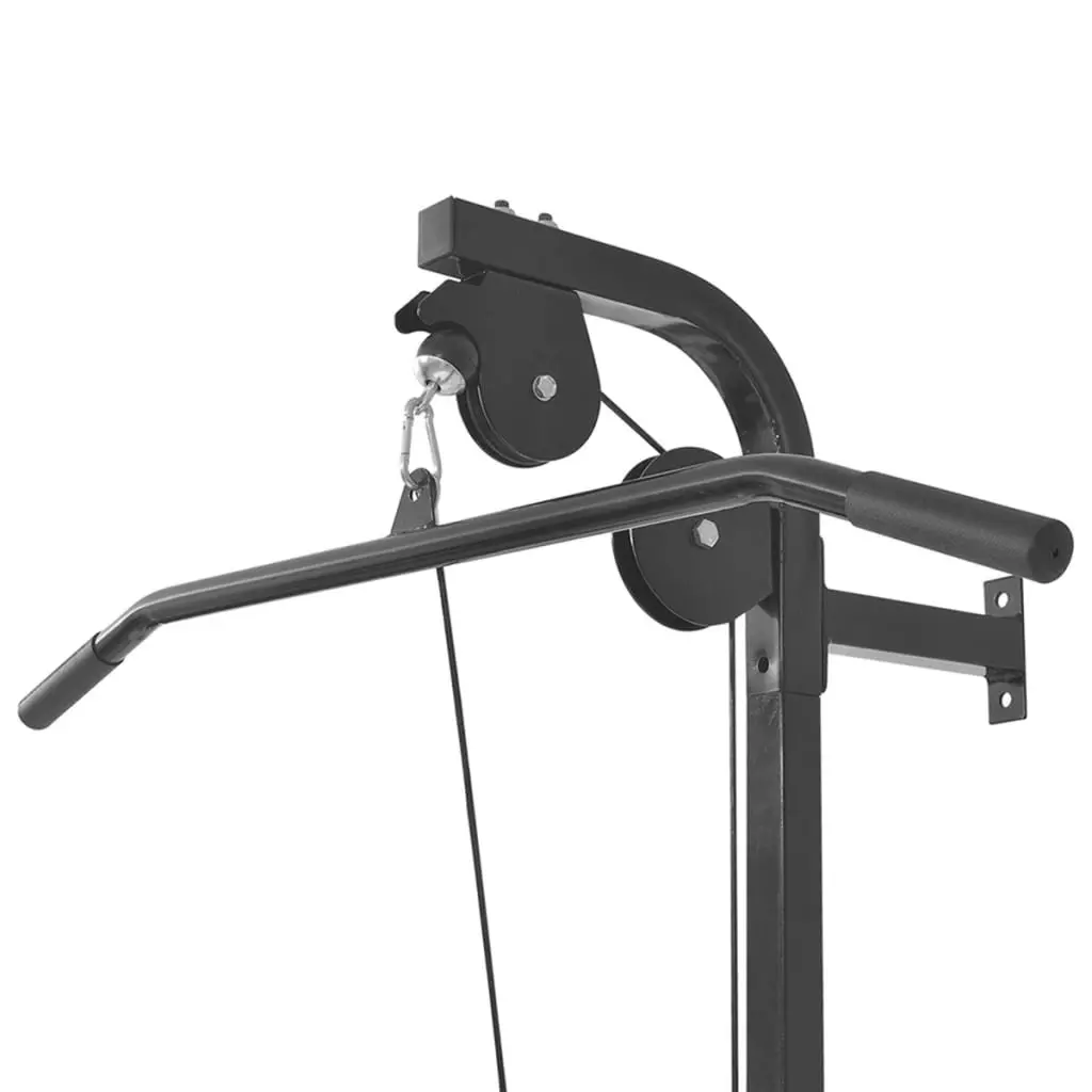 Wall-Mounted Power Tower Cable Machine Steel Construction Black