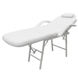 Versatile White Facial Bed for Professional Use at Home