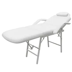 Versatile White Facial Bed for Professional Use at Home