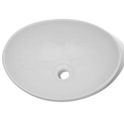 Versatile Oval Ceramic Sink 40x33 cm for Your Bathroom