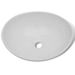 Versatile Oval Ceramic Sink 40x33 cm for Your Bathroom