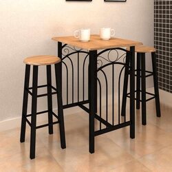 Compact Bar Table and Stool Set for Small Spaces