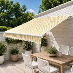Folding Manual Awning - Perfect Shade Solution for Your Patio