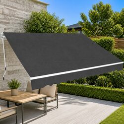 Practical 450cm Manual Folding Awning for Your Outdoor Needs