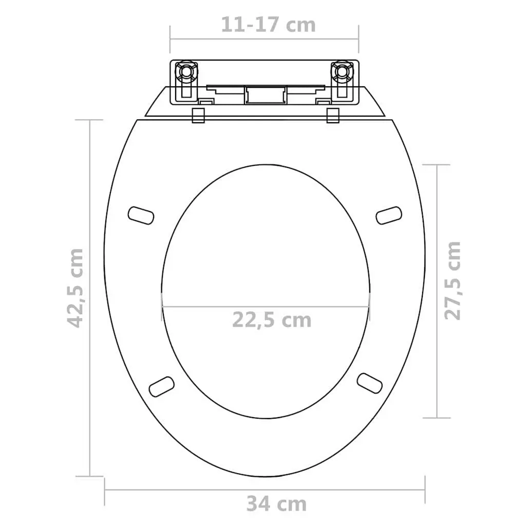 Toilet Seats Polypropylene Standard Bowl 2 Pack White Soft Close Lids