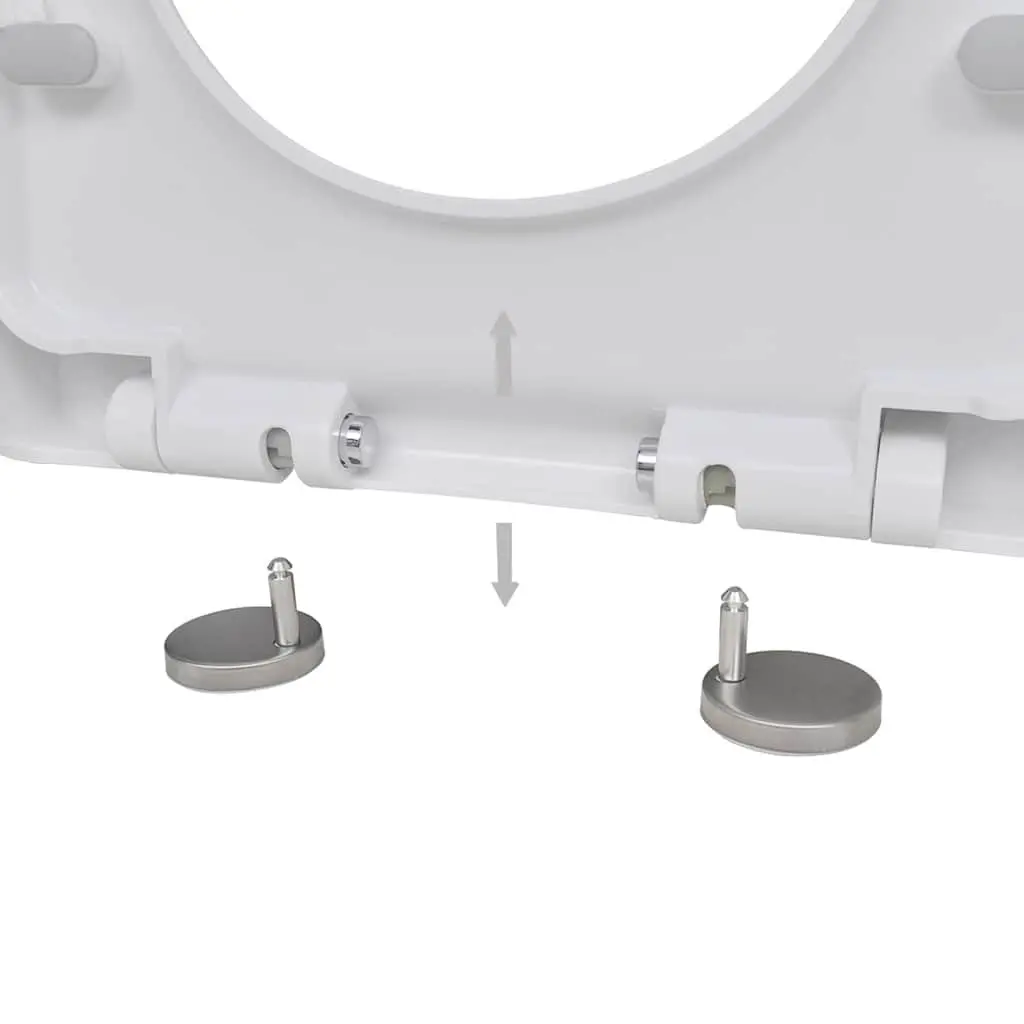 Toilet Seats Polypropylene Standard Bowl White Soft Close 2 Pack