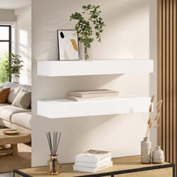 Wall Shelves with Hidden Drawers for Home
