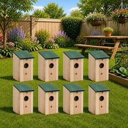8 Wooden Birdhouses: Ideal for Your Garden Needs