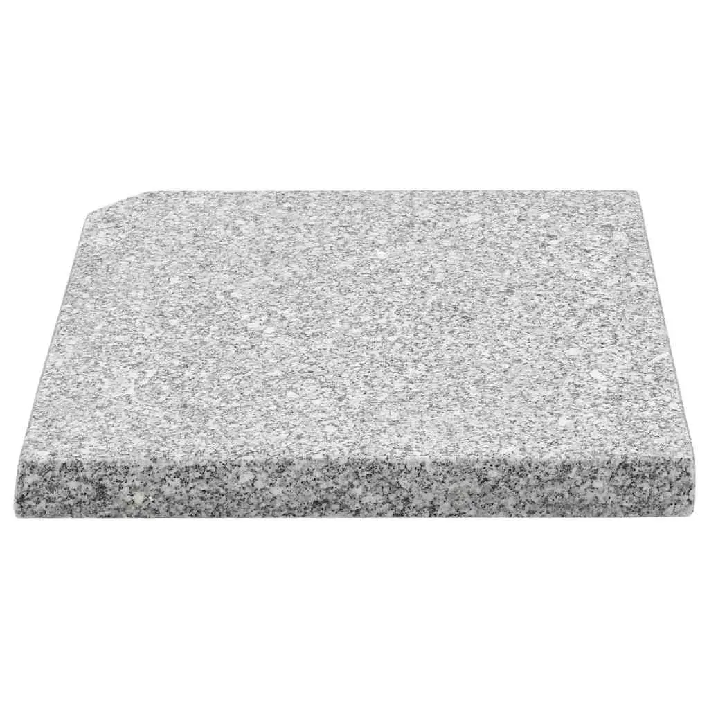 Umbrella Weight Plates Square 100kg Grey 4 Piece Outdoor Parasol Base Stabiliser
