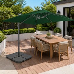 Practical Green Parasol for Your Outdoor Needs