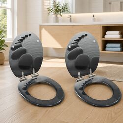 2-Piece Toilet Seat Set with Soft Close Lids