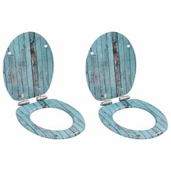 2pcs Soft Close Toilet Seats for Comfortable Home Use