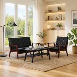 Functional Black Sofa Set for Your Living Room