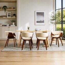 Versatile 6 Chair Set for Dining and Living Spaces