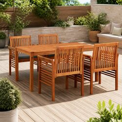 Practical 5 Piece Outdoor Dining Set for Your Patio