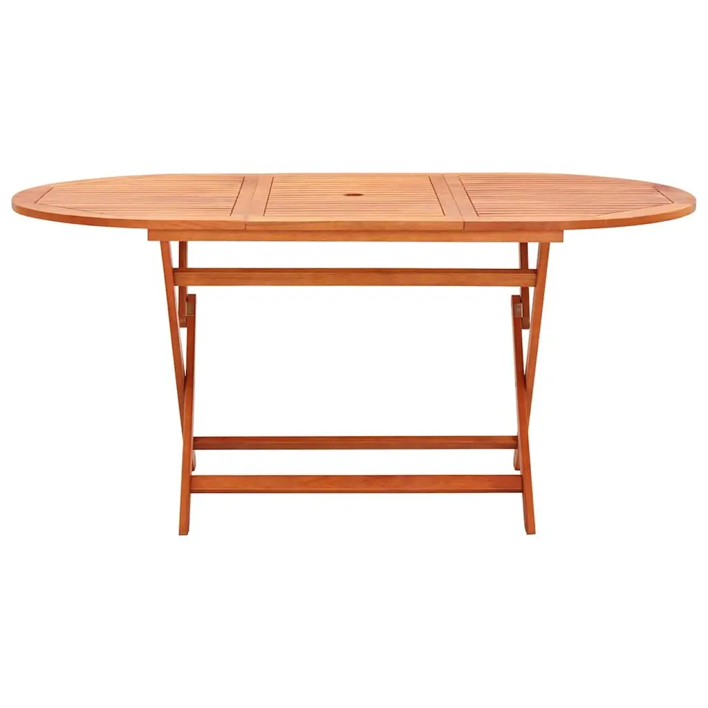 9 Piece Outdoor Dining Set Solid Eucalyptus Wood Textilene Foldable Black Garden Patio