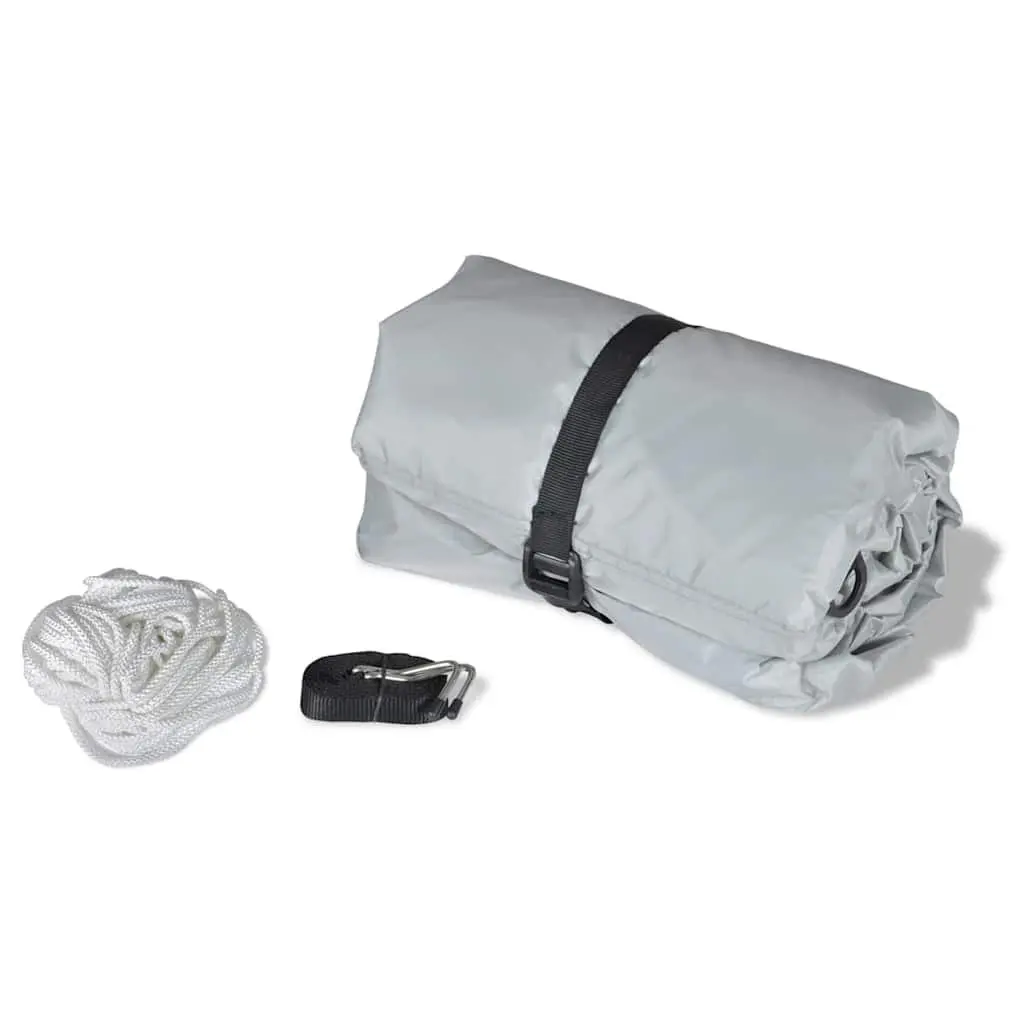 Boat Storage Cover Heavy Duty Grey 2 Pieces Waterproof Protection