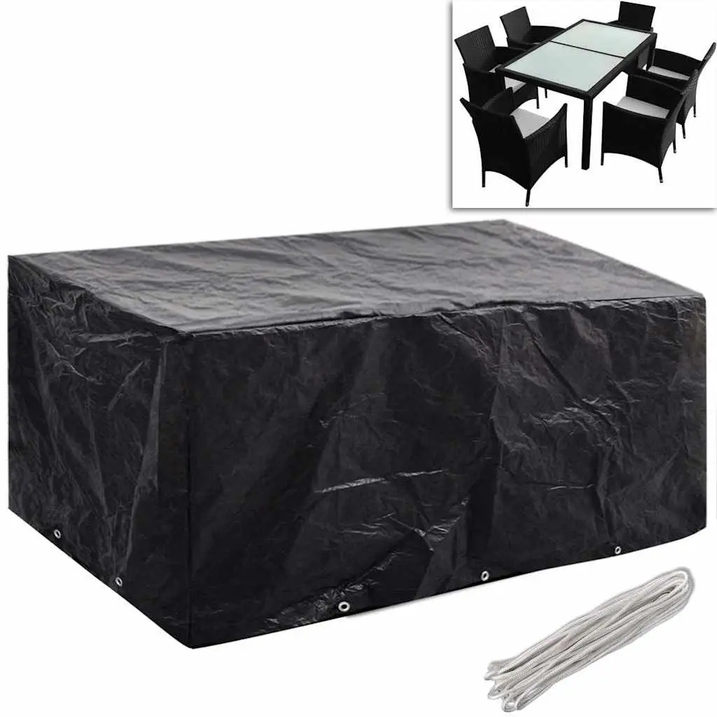 Garden Furniture Covers 6 Person Rattan Set Protective 240x140cm 10 Eyelets