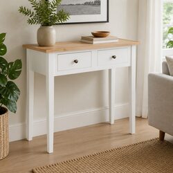 Functional White Console Table for Home Use
