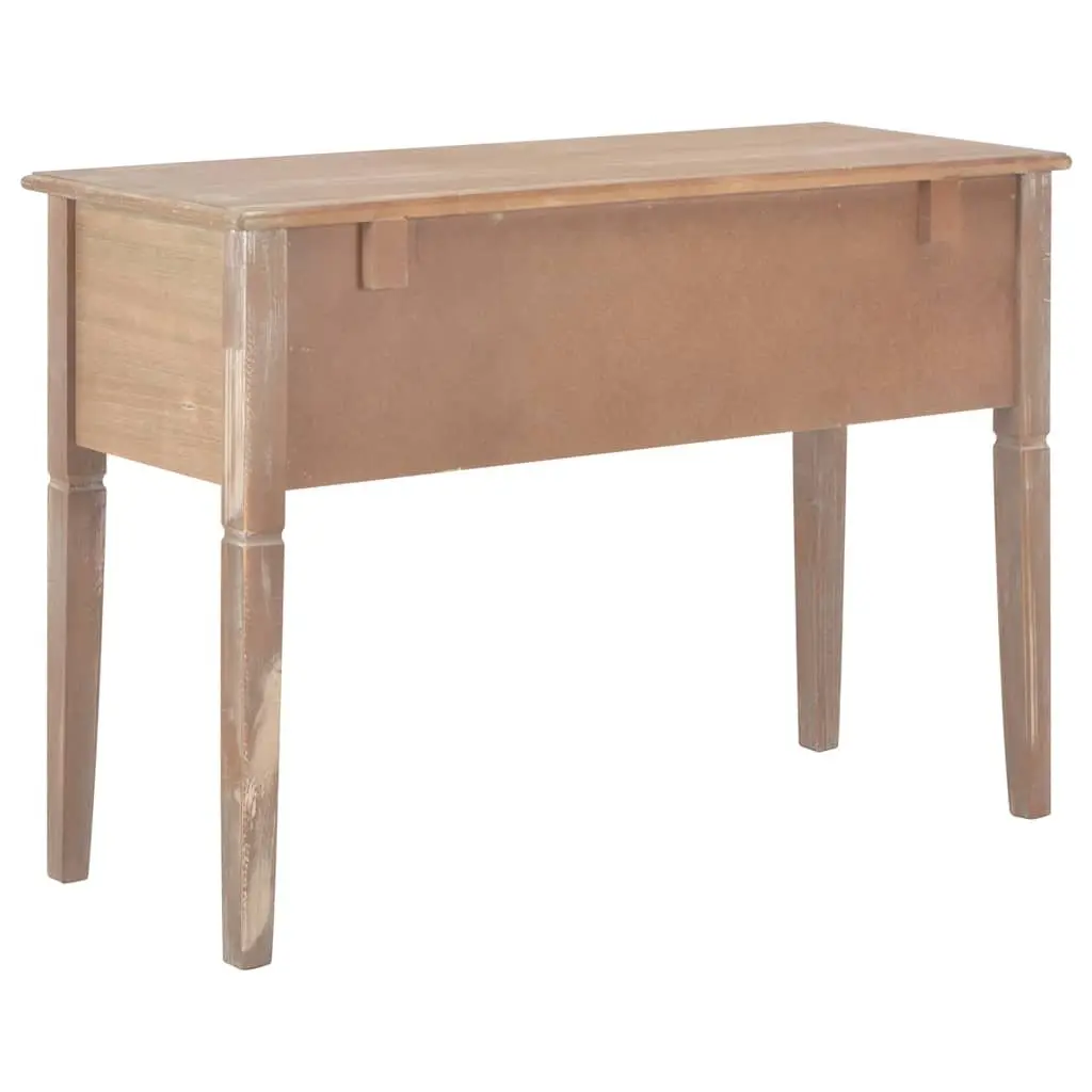 Brown Wood Writing Desk with Five Drawers Spacious Desktop Office Study Furniture