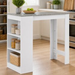 Practical Bar Table with Storage for Any Space