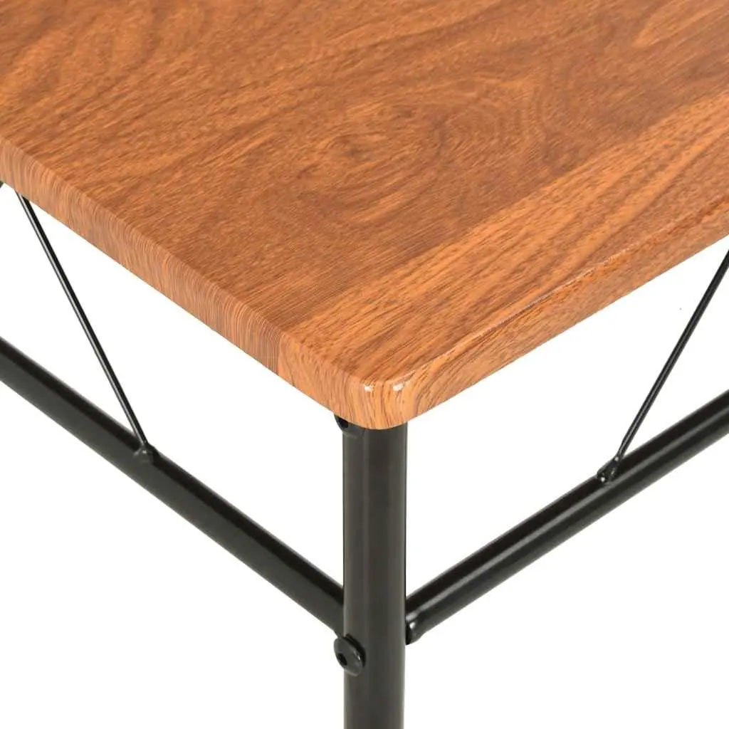 6-Piece Brown Dining Chair Set for Home Use