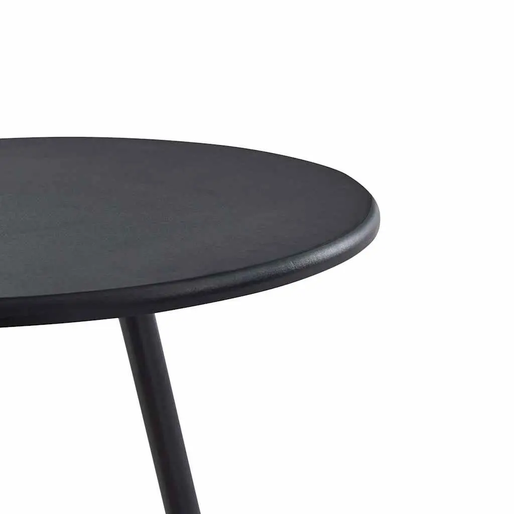 Bar Table MDF Top Steel Legs 60 x 107.5 cm Black