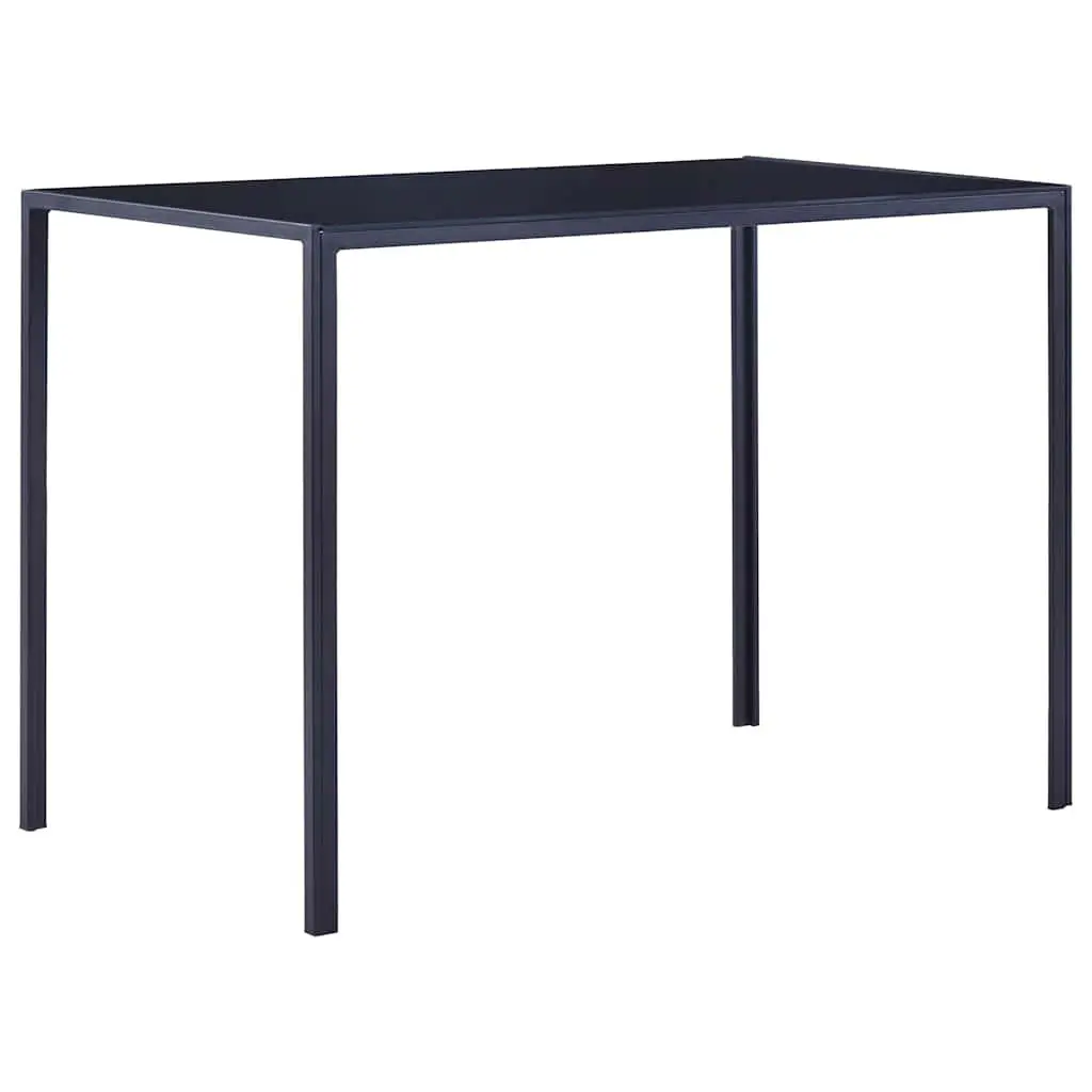 Dining Set Modern Glass Top 5 Piece Blue Kitchen Furniture