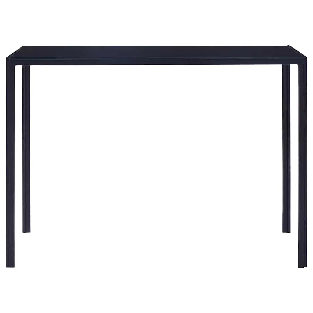 Dining Set Modern Glass Top 5 Piece Blue Kitchen Furniture