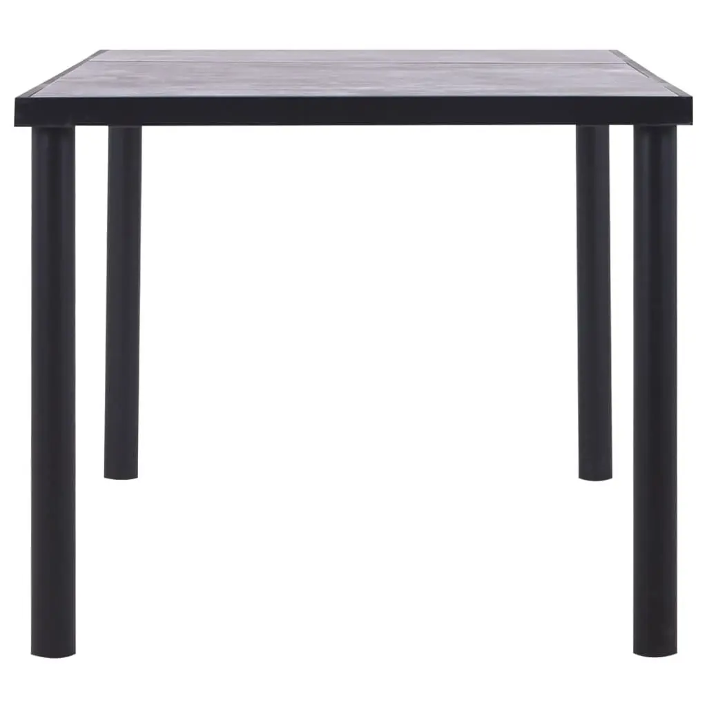 Dining Table MDF Black Concrete 180x90x75 cm