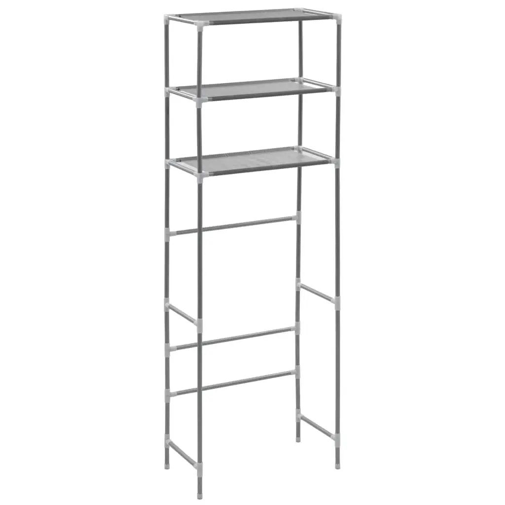 3 Tier Silver Storage Rack Stainless Steel Bathroom Organizer Over Toilet