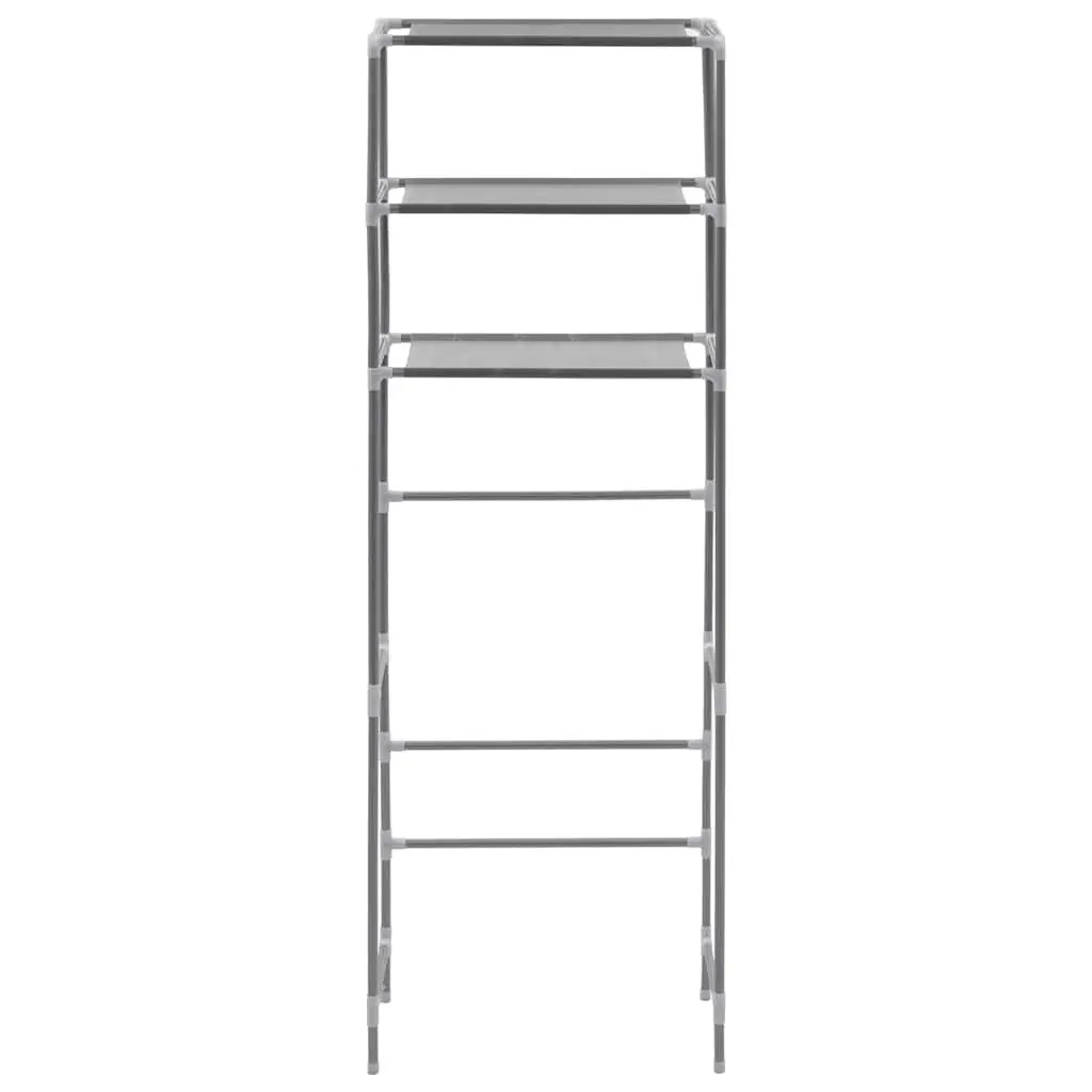 3 Tier Silver Storage Rack Stainless Steel Bathroom Organizer Over Toilet