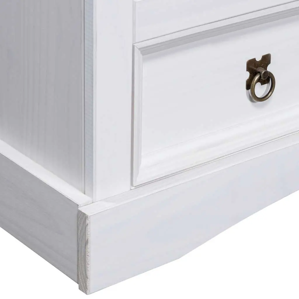 TV Cabinet Wooden 91x43x56cm White Storage Unit