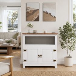 Functional White TV Cabinet: Perfect for Media Organization