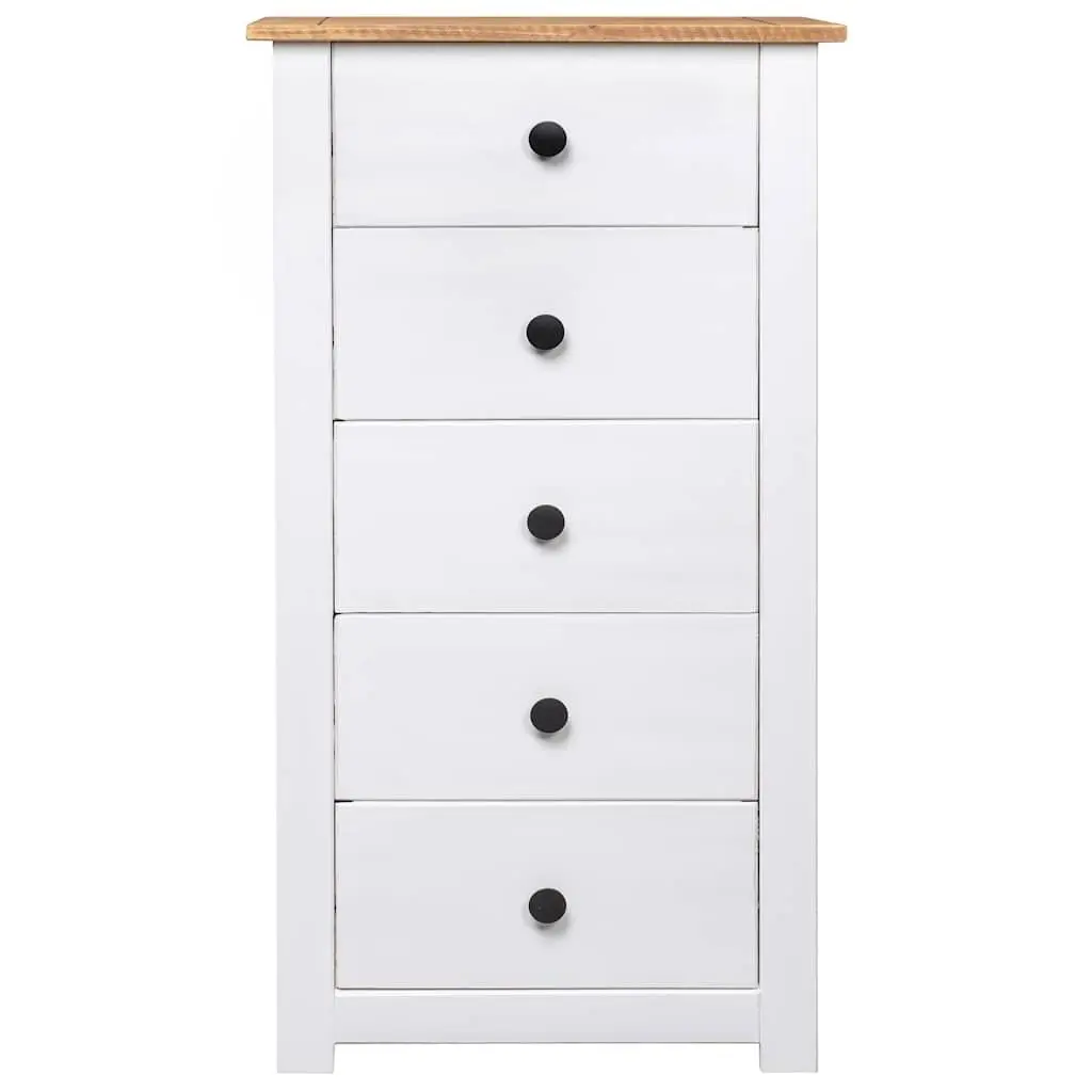White Sideboard with 5 Drawers