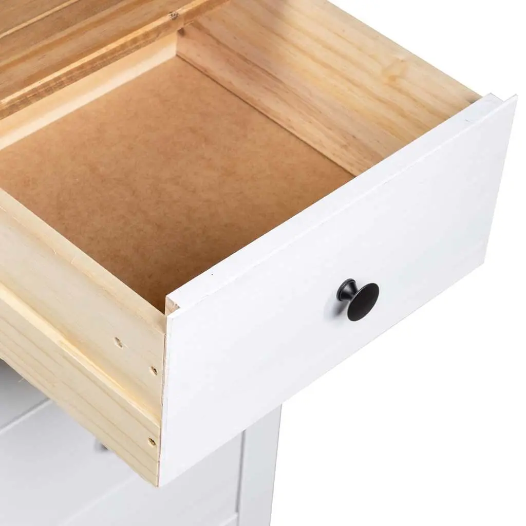 White Sideboard with 5 Drawers