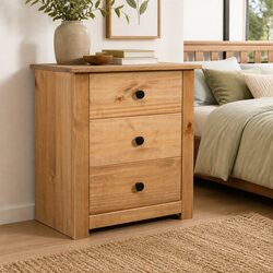 Functional 3 Drawer Nightstand for Any Room