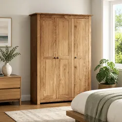 Versatile 3-Door Wardrobe for Bedroom Storage Needs
