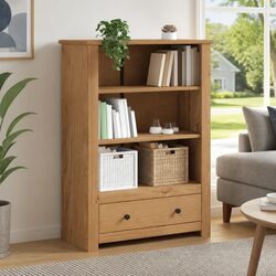 Practical Wooden Bookcase for Everyday Use - 80x35x110 cm
