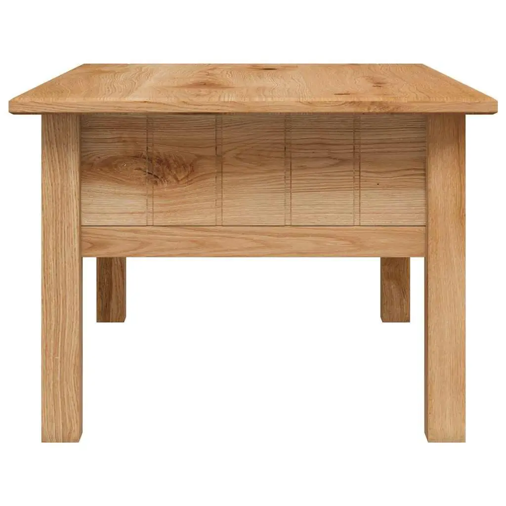 Solid Pine Wood Coffee Table with Drawer