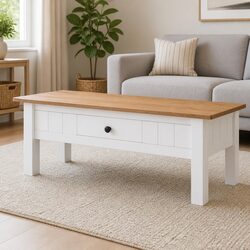 Functional Coffee Table with Drawer Storage