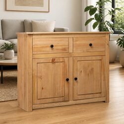 Practical Solid Pinewood Sideboard for Home Use