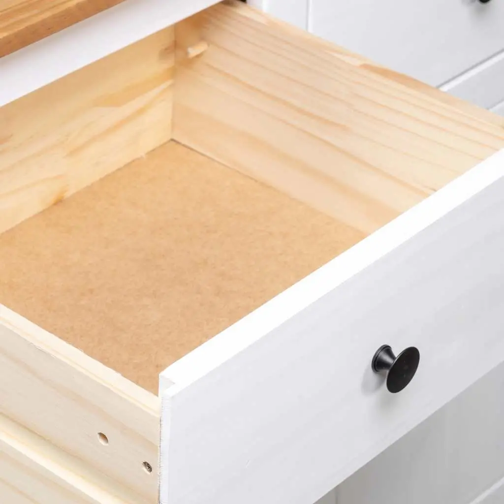 White Pinewood Sideboard for Storage