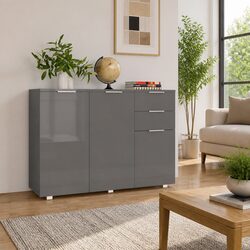 Versatile Grey Sideboard for Everyday Use