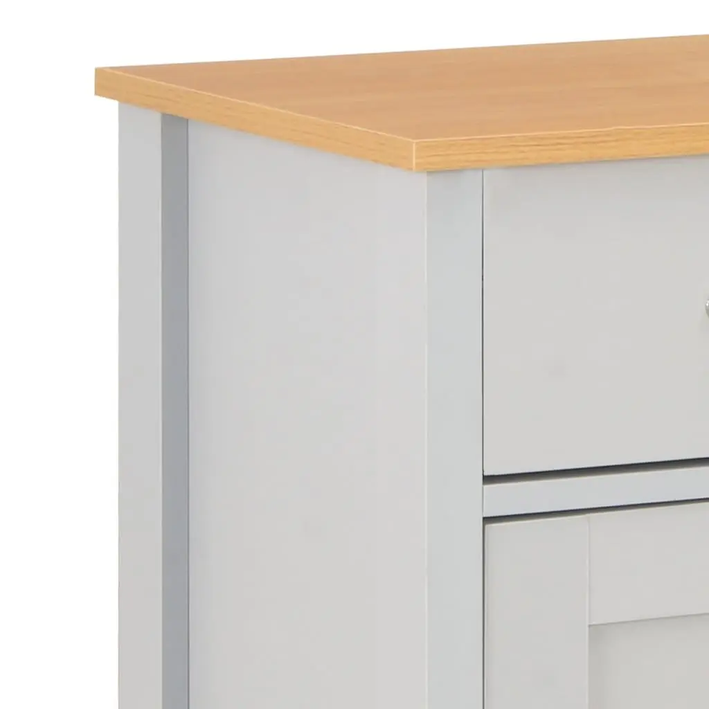 Sideboard Cabinet Engineered Wood 79 x 35 x 81 cm Grey Storage Buffet with Drawers and Doors